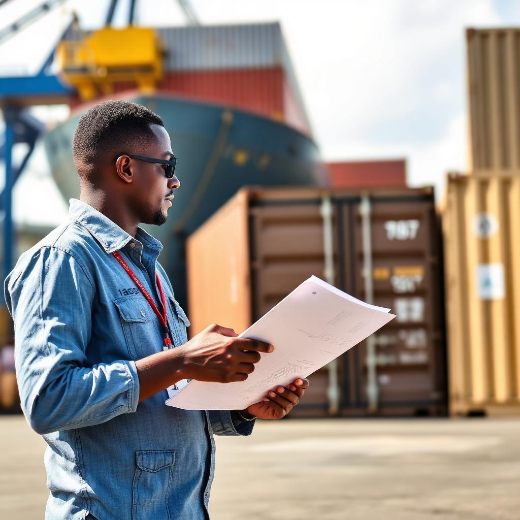 Customs clearance at Tema Port terminal